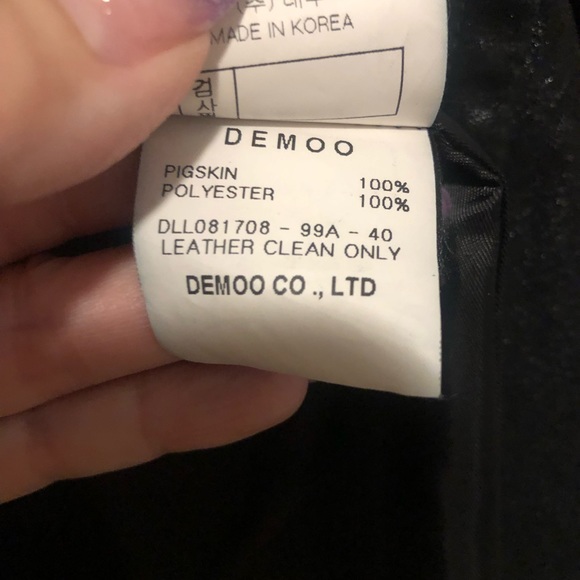 Designer Demoo Parkchoonmoo pigskin coat - Picture 10 of 12